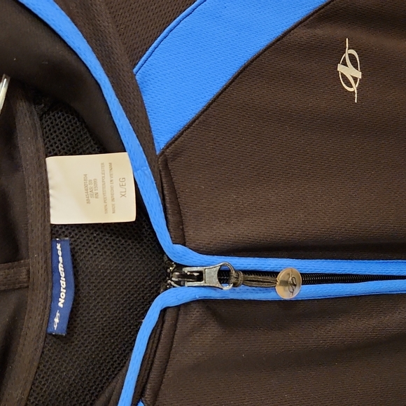 NordicTrack Performance Running Track Jacket w mesh lining. Zip front & hood. - Picture 2 of 4